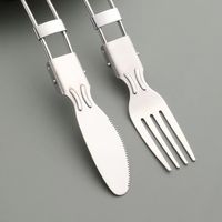 Fourchette-couteau fourchette camping-Pliable-1 SET
