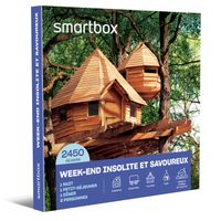 Smartbox - Week-end insolite et savoureux - Coffret Cadeau - 2450 séjours atypiques : yourtes, roulottes, cabanes ou encore maisons