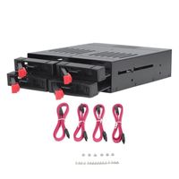 Sonew SSD Mobile Rack, Quiet Fan 4 Bay HDD Cage  for Chassis 5.25in informatique boite