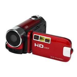 CAMÉSCOPE NUMÉRIQUE rouge - Caméra Vidéo 16x Full Hd 1080p, Caméscope 