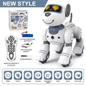 ROBOT - ANIMAL ANIMÉ Bleu-Robot électronique pour enfant, jouet intelli