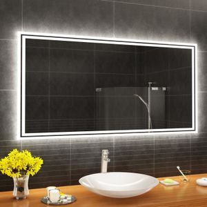 Artforma L01 100x80 Cm Illumination Led Miroir Sur Mesure