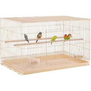 VOLIÈRE - CAGE OISEAU Cage à oiseaux pour perroquets 79 x 51,8 x 132 cm 