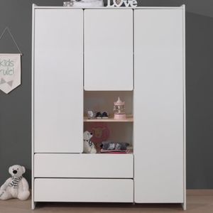 Armoire 3 Portes Blanche Achat Vente Pas Cher