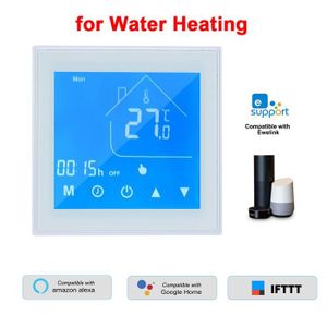 ÉMETTEUR - ACTIONNEUR  Chauffage en eau vive - Thermostat Intelligent Wifi, Affichage Lcd De La Semaine, Régulateur De Température P