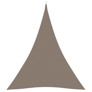 VOILE D'OMBRAGE ETO- Voile de parasol Tissu Oxford triangulaire 4x5x5 m Taupe -CIK7334380451125