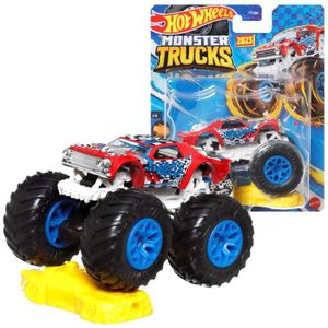 Voiture Hot Wheels Véhicule Mini Monster Truck et son lanceur Modèle  aléatoire