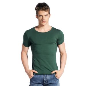 T-SHIRT T shirt Homme col en v uni XL,Armee verte 1