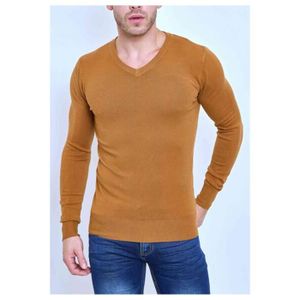 PULL Pull manches longues col V Blanc Homme