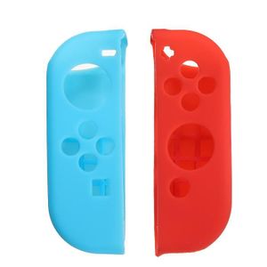 HOUSSE DE TRANSPORT Pair Silicone Coque Bleu+Rouge à Nintendo Switch J