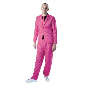 DÉGUISEMENT - PANOPLIE Costume Fashion Néon Disco - Rose fluo - PARTY PRO - Veste avec fermeture deux boutons - Homme - Extérieur