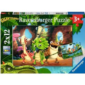 PUZZLE Puzzles 2x12 p - La petite bande de dinosaures - R