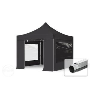 TONNELLE - BARNUM Tente pliante TOOLPORT - Alu, PVC - 3x3 m - Anti-f