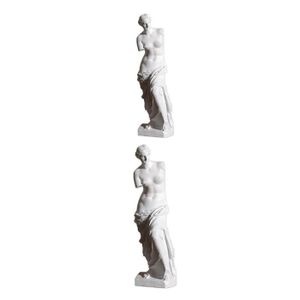 STATUE - STATUETTE 2x Résine Abstraite Art  Sculpture Figurine Cabine