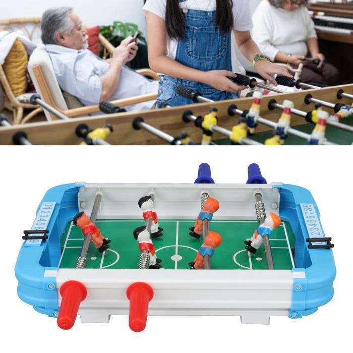 DREAMADE Table de Babyfoot en Bois Table de Jeu de Football avec 2  Figurines et 2 Ballons, Accessoires Riches - Cdiscount Jeux - Jouets