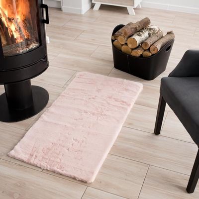 Tapiso Dolly Tapis Salon Chambre Ado Bebe Moderne Fausse Fourrure