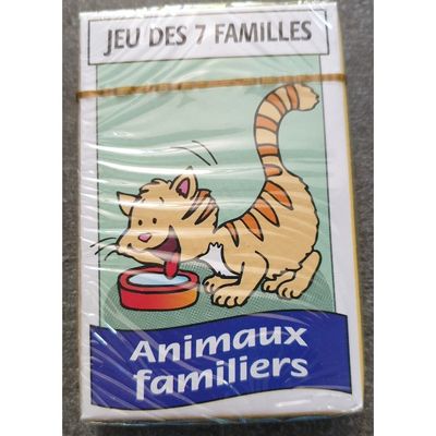 JEU DES 7 familles ,jeu de cartes 7 familles 42 cartes  animaux De La