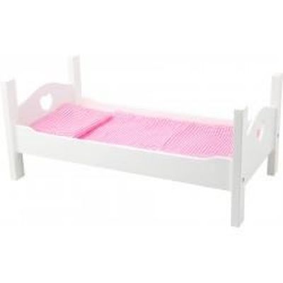 Small Foot 2875 Armoire Poupée En Bois Blanc Avec Tour De Lit Rose A Partir De 3 Ans Ns Amz B004bus188