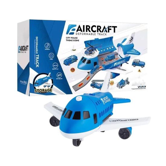 Jouet Avion Transformable Avec Voiture Cargo – éducatif Et Interactif – Pour Garçons Et Filles Dès 3 Ans
