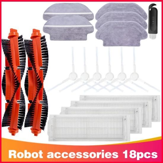 YanBan 8 Spazzole Laterali Per Cecotec Conga 3290, 3490, 3690 | Ricambio Per Proscenic M7, Viomi V2, Mijia STYJ02YM | Set Di 8 Pezzi
