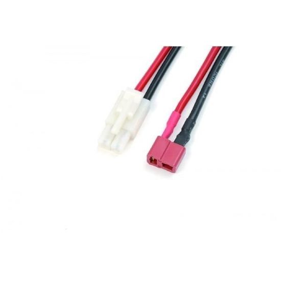 Connecteurs TAMIYA Mâle Et Femelle 2 Broches - 1 Paire Avec Fil 14AWG 150mm - Pour RC