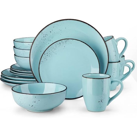 Service De Table Cambridge Classics – 12 Pièces Pour 4 Personnes (bols, Assiettes Plates, Assiettes à Salade) – Céramique, Micro-ondes Et Lave-vaisselle Safe - 4