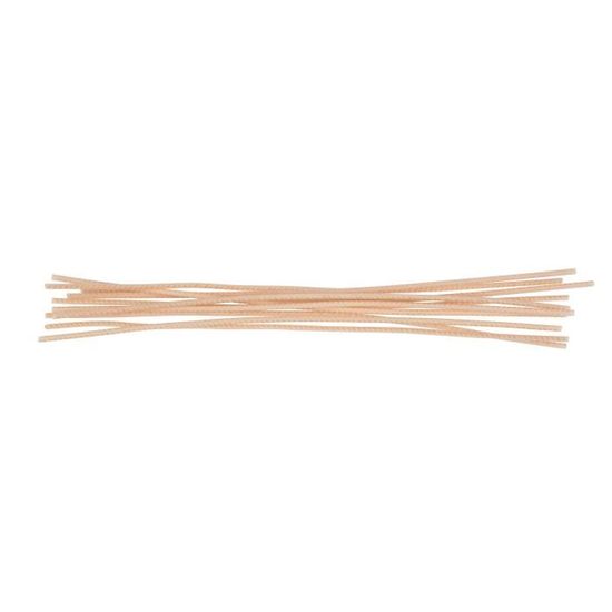 100 Mèches De Bougie Pré-cirées POFET - 7.5cm Naturel, Pour Fabrication Bougies Maison