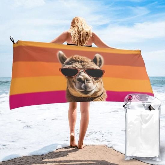 NONHAI Serviette De Plage En Microfibre à Séchage Rapide