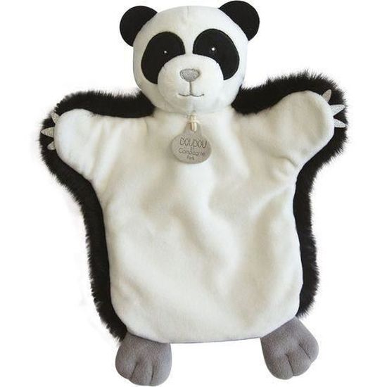 Doudou Doudou Et Compagnie Doudou Doudou Et Compagnie Panda Noir Marionnette Autour Du Monde Cdiscount Puericulture Eveil Bebe