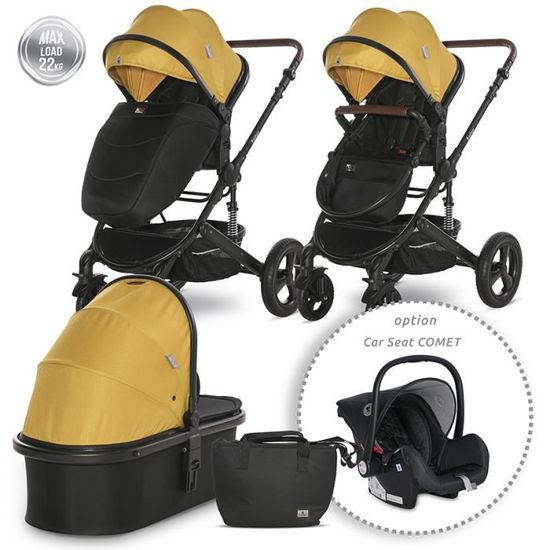 Poussette combin e trio 3 en 1 avec si ge auto 0m Boston Lorelli