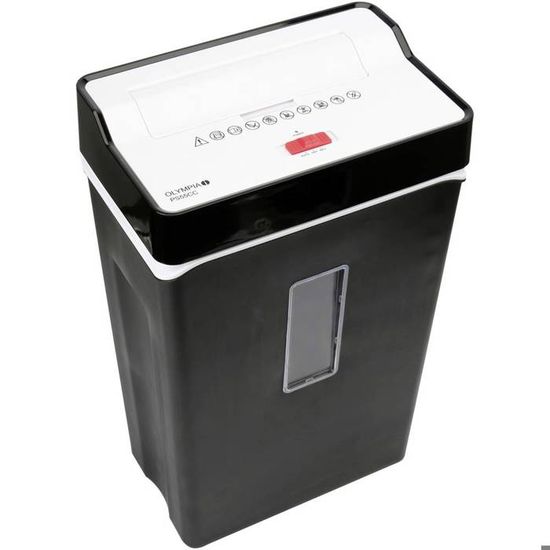 Destructeur Documents Olympia PS 16 - Coupe Bande 6mm Pour 6 Feuilles | Noir Bureau