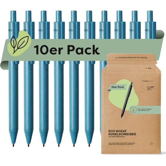 Lot De 10 Stylos à Bille Muji Encre Gel 0,5 Mm - Stylo Rétractable Noir, écriture Fluide