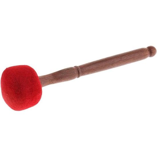 Maillet En Bois Pour Bol Chantant Tibétain - 2 Pièces, 12,5 Cm, Revêtu Cuir - Pour Méditation, Yoga, Gongs Et Relaxation