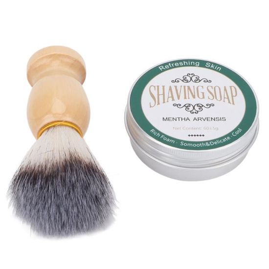 Savon à Raser Pour Hommes - Crème Riche En Mousse Douce Et Non Irritante - Neuf