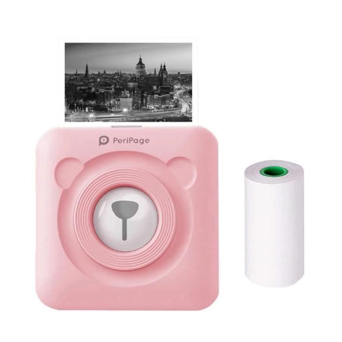 Mini Imprimante Thermique Portable Bluetooth - Sans Encre, Pour Notes, Photos, étiquettes - Compatible Smartphone Et PC