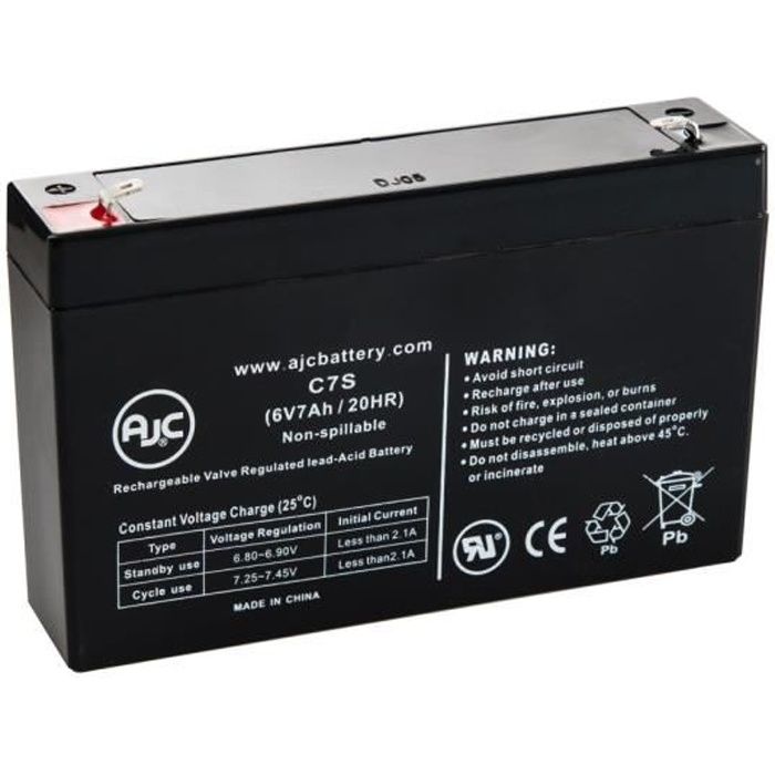 Batterie Leoch DJW6-7.0 6V 7Ah UPS - AJC-C7S-M-0-125374