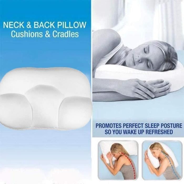 Oreiller de Sommeil Complet Oreiller de Nuages sur Tout Le pourtour Oreiller à mémoire de Forme en Forme d'oeuf