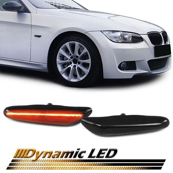 2 CLIGNOTANT REPETITEUR DYNAMIQUE LED POUR BMW SERIE 3 E90 E91 E92 ET E46 BERLINE PHASE 2