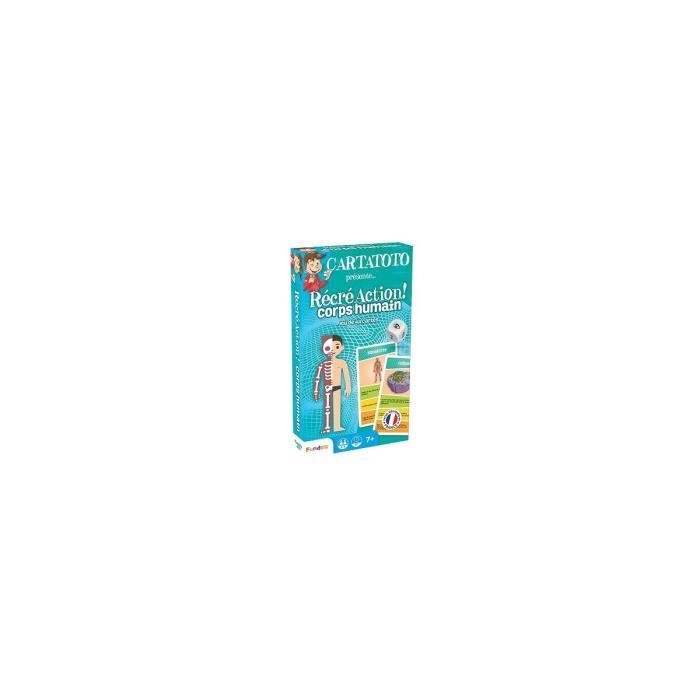 Recre Action Corps Humain - Cartatoto - Jeu de 44 cartes - Ref. 410163
