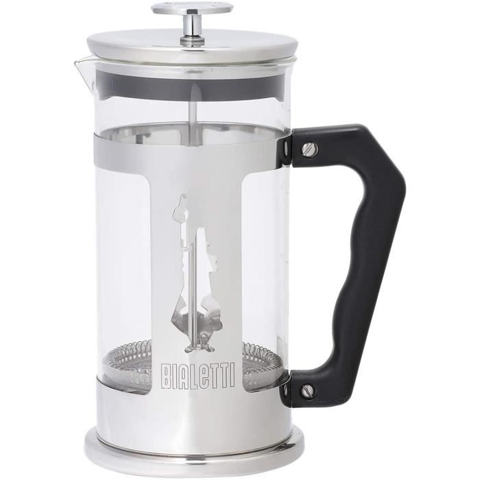 Bialetti 0003130/NW CAFETIERE Piston PREZIOSA 1 L, Acier 18/10, 8 Tasses
