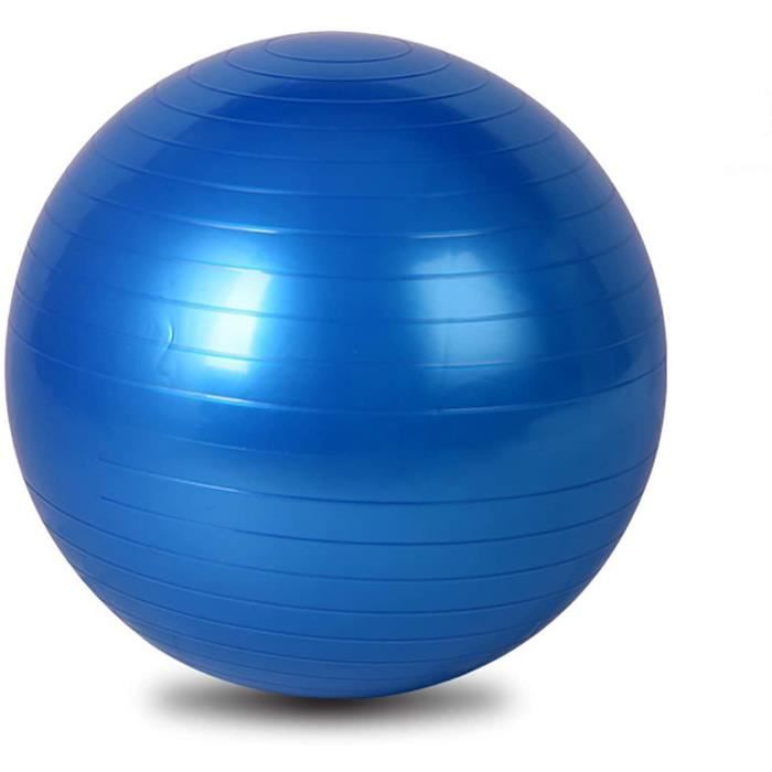 Ballon d'exercice - 75 cm Extra épais Anti-éclatement Balle de Yoga avec Pompe à Main - Ballon de Gym pour Fitness, Pilates, Gr[391]