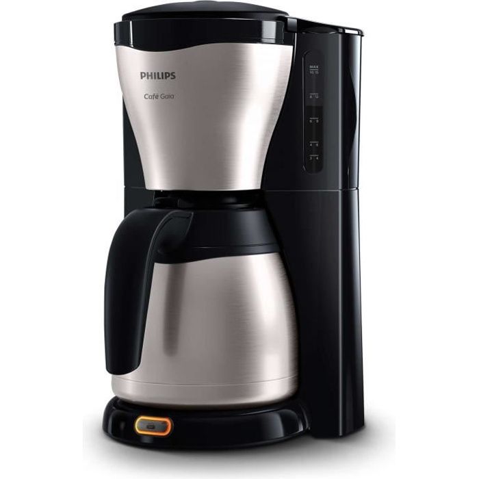 PHILIPS HD7546/20 Cafetière filtre avec verseuse isotherme Café Gaia - Inox