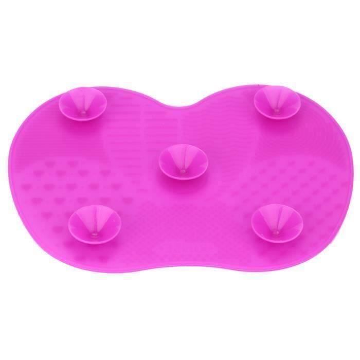 Maquillage de silicone Cleaner Brosse Pad lavage Scrubber Conseil Nettoyage Tapis outils à mainTAILLE CRAYON DE MAQUILLAGE_oew1714