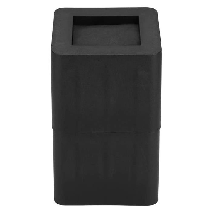 Ashata Rehausseur de meuble Rehausseur Jambe Meuble Elévateur Antidérapant en Plastique PP Noir pour Canapé Table Bureau Lit