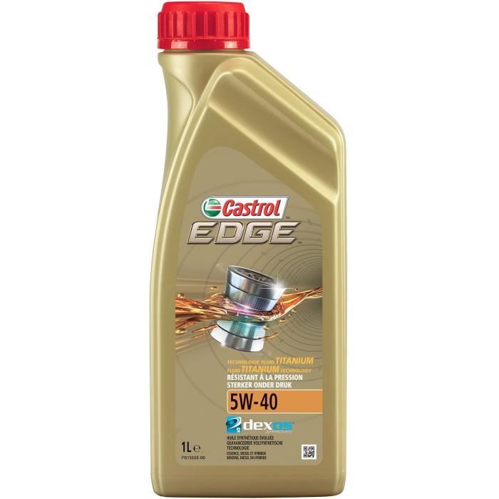 CASTROL Huile moteur Edge 5W-40 - 1 L - Avec Titanium FST
