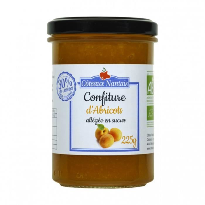 Confiture allégée abricots 225gr - Coteaux Nantais
