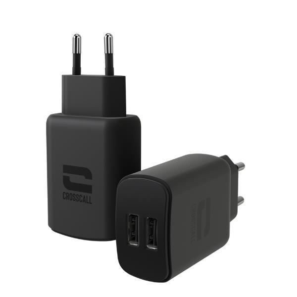 TÉLÉPHONIE, Accessoires Téléphone Smartphone, Chargeurs de Batterie, Chargeur Crosscall Rouge Sortie 24w 2usb-a spécifications
