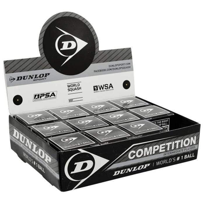 Balles Balles squash Dunlop Competition 12 Ball