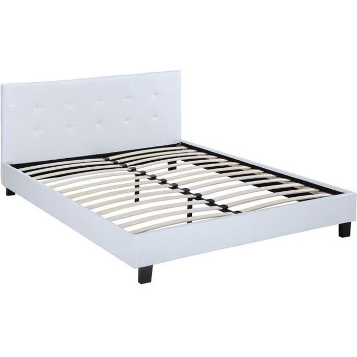 Lit -Julia- - 160 x 200 cm - Blanc