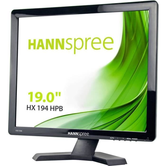 Moniteur LED EEC: A+ (A+++ - D) Hannspree HX194HPB HX194HPB 48.3 cm (19 pouces) 17 kWh/an